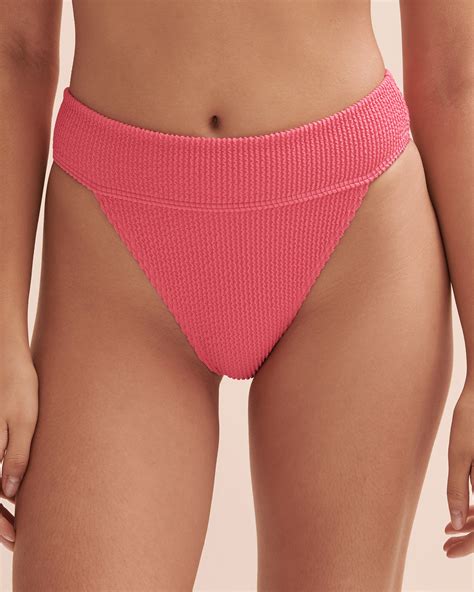 BILLABONG Summer High High Leg Bikini Bottom - Coral | Bikini Village