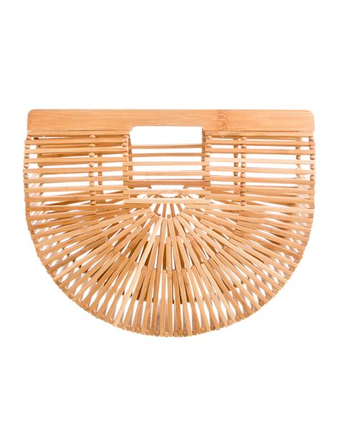 Cult Gaia Lillith Acrylic Handle Bag - Brown Handle Bags, Handbags ...