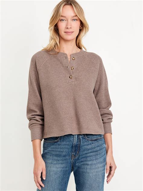 Henley Shirts for Women | Old Navy