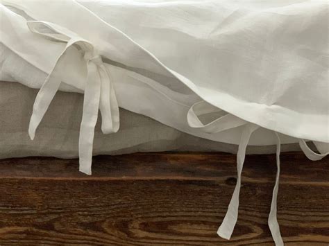 Linen Duvet Cover with ties / Soft linen duvet cover King, Queen, Twin ...