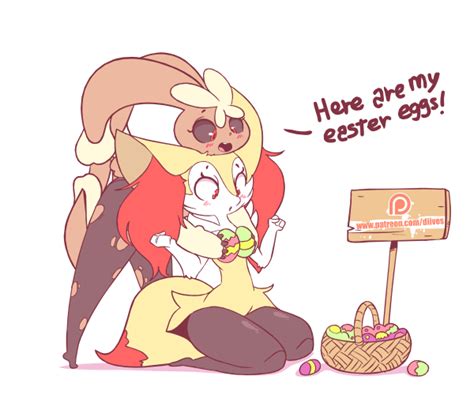 lopunny, braixen, and mega lopunny (pokemon) drawn by diives | Danbooru