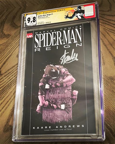 SPIDER-MAN REIGN 1 CGC 9.8 SS SIGNED BY STAN LEE RECALLED NUDE PANEL VENOM MINT | eBay