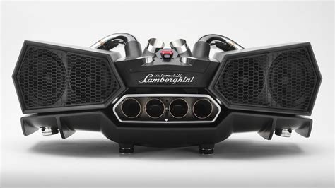 This $20K Lamborghini Stereo Speaker Uses Actual Exhaust Pipes