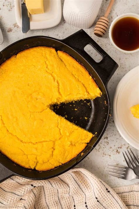 Cast Iron Skillet Cornbread - Eating on a Dime