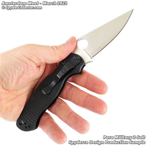 Para Military 2 Salt - Spyderco Design Production Sample 2023 ...