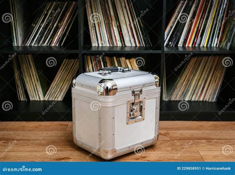 DJ Travel Case for Vinyl Records Stock Image - Image of travel, vinyl ...