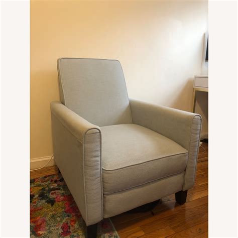 Light Blue Recliner Chair - AptDeco