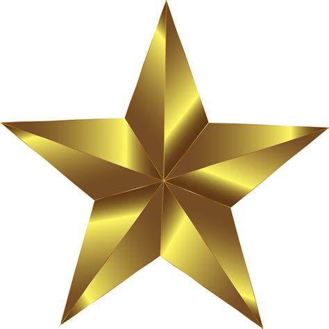 Gold Star Sticker Png