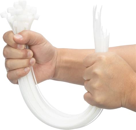Zip Ties Heavy Duty, Ultra Strong Plastic Wire Ties with 175 Pounds ...