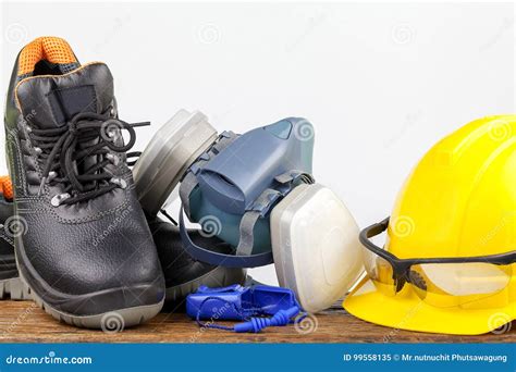 Standard Construction Safety Equipment Stock Image - Image of ...