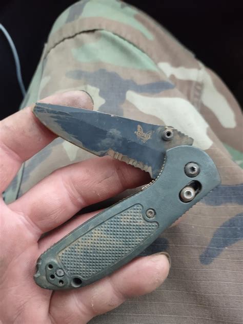 Benchmade mel pardue knife : r/BeatUpKnives