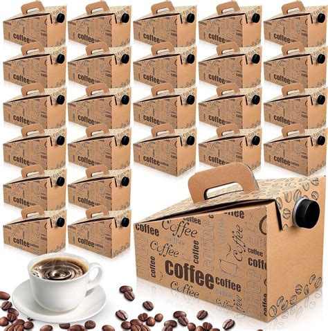 Amazon.com: Resholder 20 Pack Disposable Coffee Box Dispensers 96 oz ...
