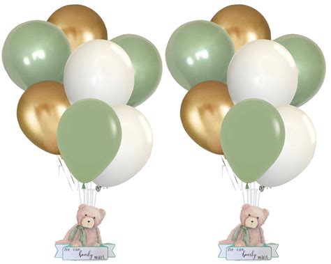We Can Bearly Wait Balloon Centerpiece Set, Teddy Bear Baby Shower ...