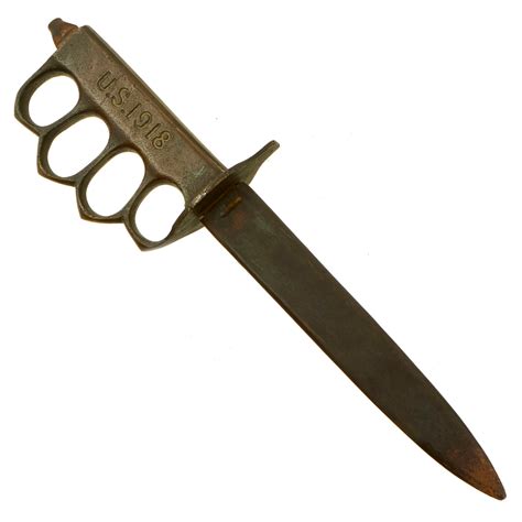 Original U.S. WWI Model 1918 Mark I Trench Knife by AU LION with Steel ...