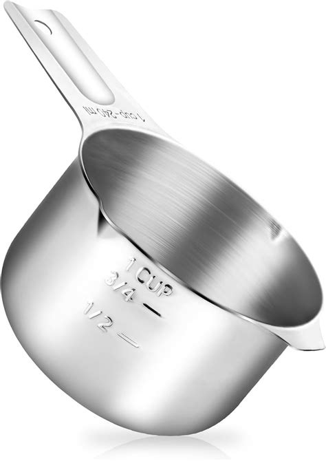 Amazon.com: DOTINGHUX® 1 Cup Stainless Steel Measuring Cup, 3 Types of ...