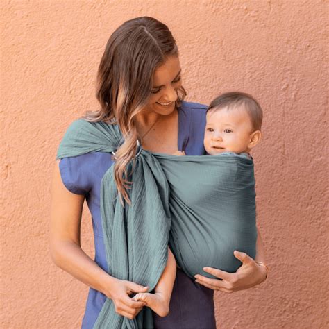 Moby Wrap Ring Sling Baby Carrier In Flint, 60% OFF