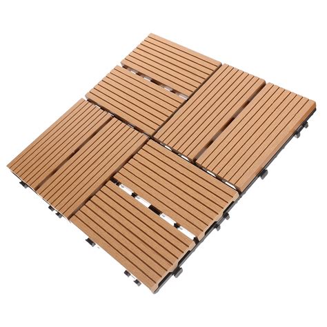 Clispeed Patio Floor Covering Interlocking Deck Outdoor Deck 1Pack ...