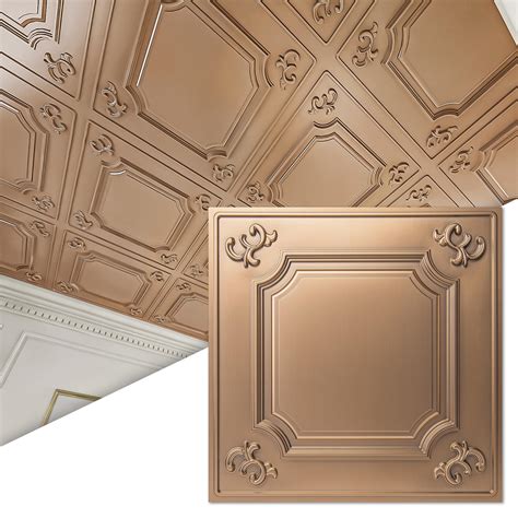 Art3d Drop Ceiling Tiles 24x24 in Bronze (12-Pack, 48 Sq.ft ...