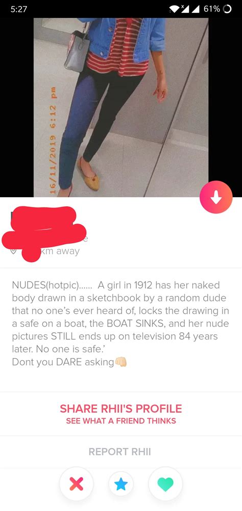 Pretty good explanation, why you shouldn't ask for nudes. : r/Tinder