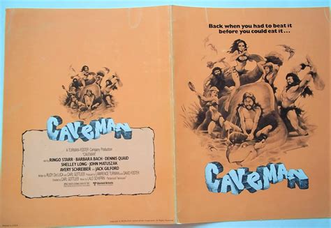 Caveman (1981) Original Four-Page Advance Press Screening Program ...