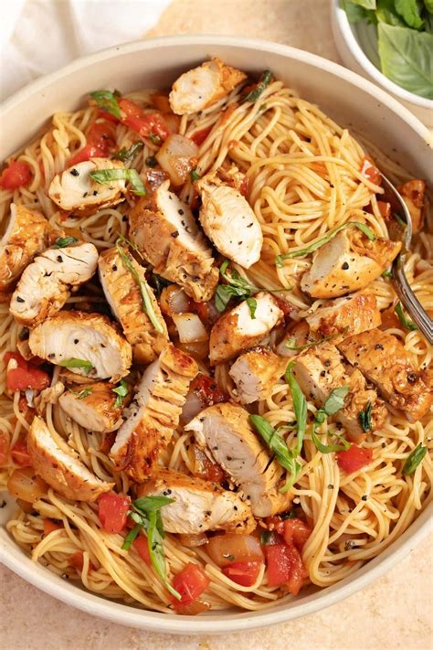 Bruschetta Chicken Pasta - Insanely Good