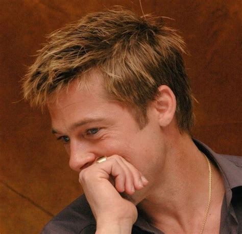 Pin by Евгений Казеев on Стрижки in 2025 | Brad pitt short hair, Brad ...