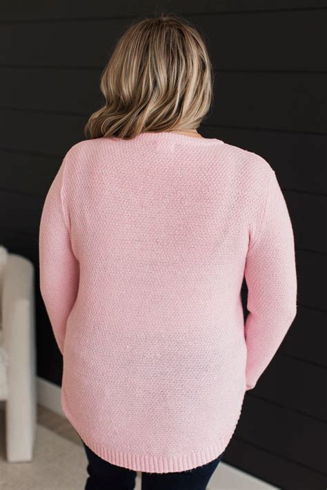 Runway Beauty Knit Sweater- Baby Pink – The Pulse Boutique