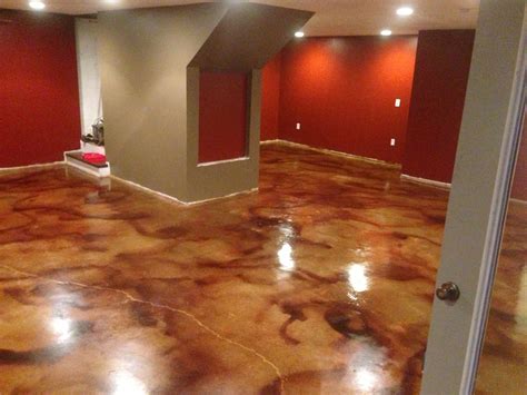 How To Stain Concrete Floors In Basement - Flooring Site