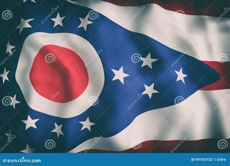 Ohio State flag stock illustration. Illustration of state - 99193132