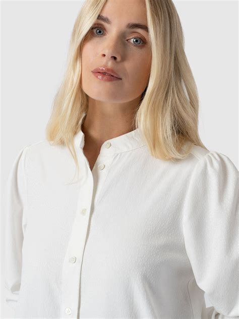 Paxton Pussybow Blouse Cream - Women's Blouses | Saint + Sofia® UK