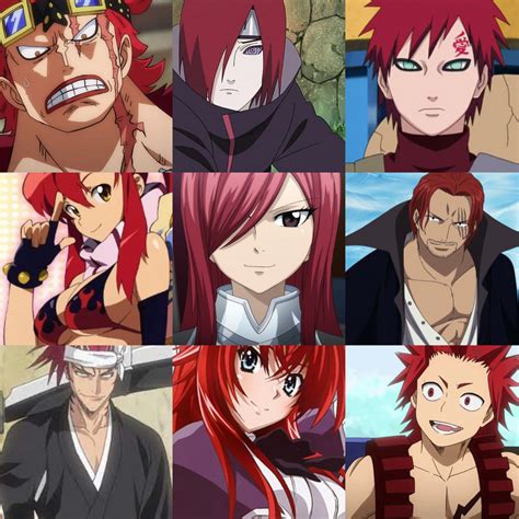 Female Anime Characters With Red Hair