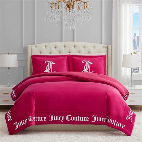 Amazon.com: Juicy Couture - Comforter Set - Gothic Design Bedding - Queen - 3 Piece Set Includes ...