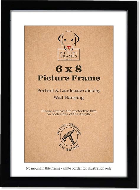 8x6 Photo Frame Black - Photo Frames 8x6, 6x8 Photo Frame, 8 x 6 Photo ...