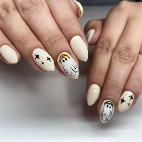 30 Best Ghost Nail Design Ideas You Should Check