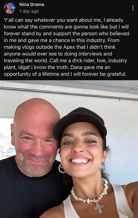 Nina Drama thanks Dana for the opportunity : r/ufc