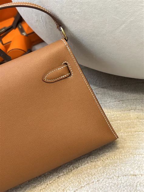 Hermes Kelly Elan Shoulder Bag 37 Gold Madame Leather Gold Hardware ...