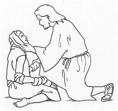 Christ healing a leper | Drawings, Line art drawings, Line art