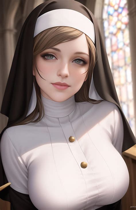 Smug nun by FruityNuns on DeviantArt
