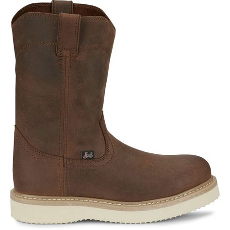 Justin Mens Ram Rnd Toe ST Boots- StateLineTack