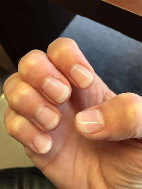 American manicure. More natural look than French manicure. But still ...