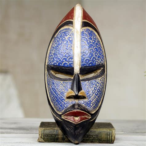 Novica Handcrafted African Wood 'Zulu ' Mask Arte Tribal, Tribal Mask ...
