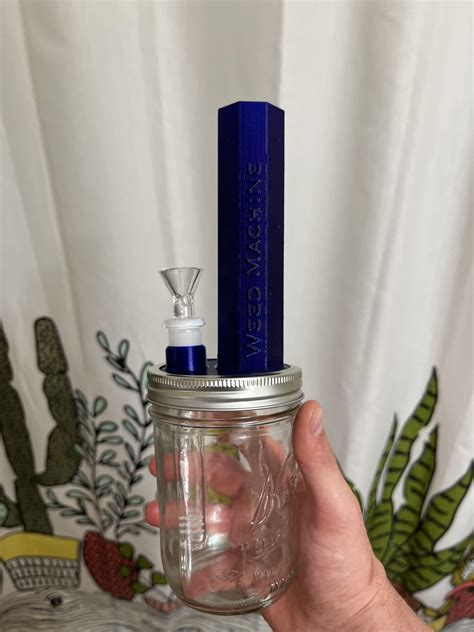 3d printed mason jar bong : r/3Dprinting