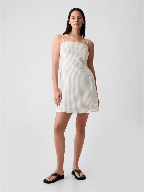Linen-Blend Mini Dress | Gap