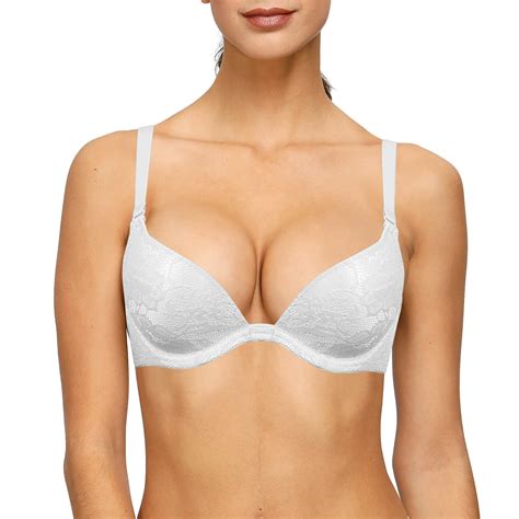 Vgplay Solid White Lace Lingerie Push Up Swell Gather Underwear Deep ...