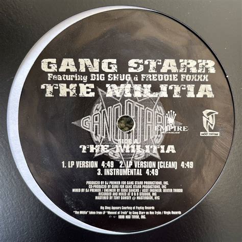 Yahoo!オークション - GANG STARR FREDDIE FOXXX KURUPT THE MILITIA