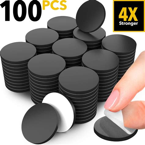 Adhesive Magnets for Crafts - 100 PCs Flexible Round Magnets with ...