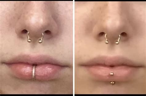 Vertical Labret Ring