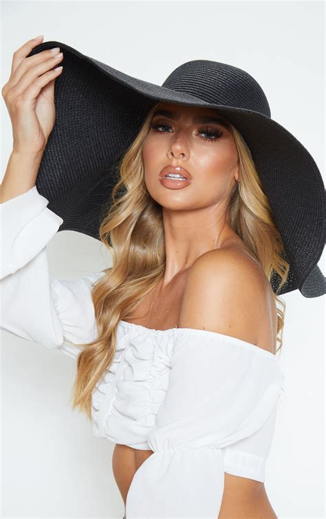 Black Extra Large Oversized Sun Hat | Accessories | PLT KSA