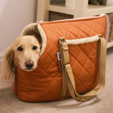 Quilted Dog Carry Bags – Padded, Waterproof & Comfortable for Small Do ...