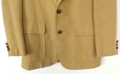 Vintage Mens Wool Sport Coat, 1970s Mens Size 38 Tan Sport Coat, Tan ...